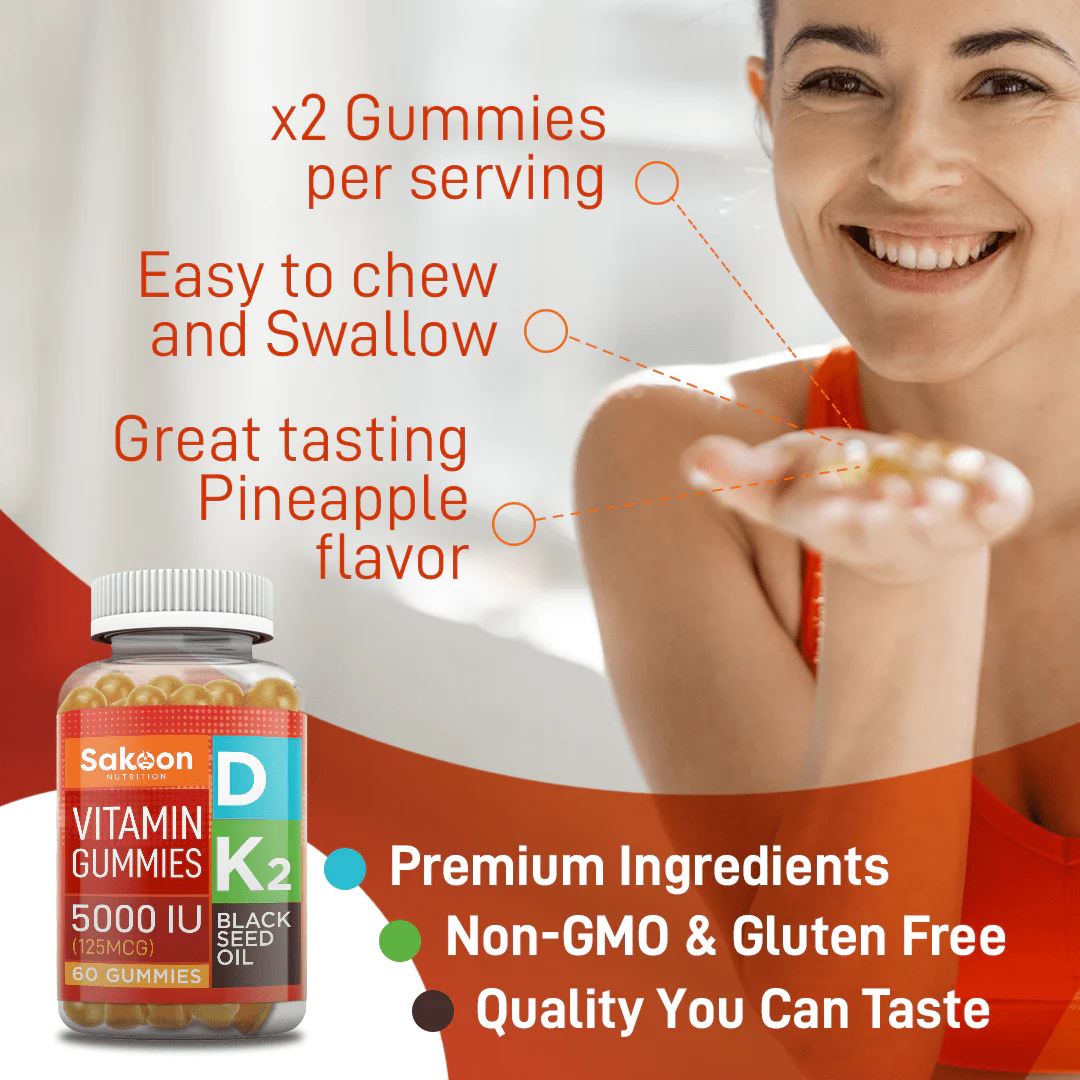 5000 IU Vitamin D3 With Vitamin K2 & Black Seed Oil - Image 4