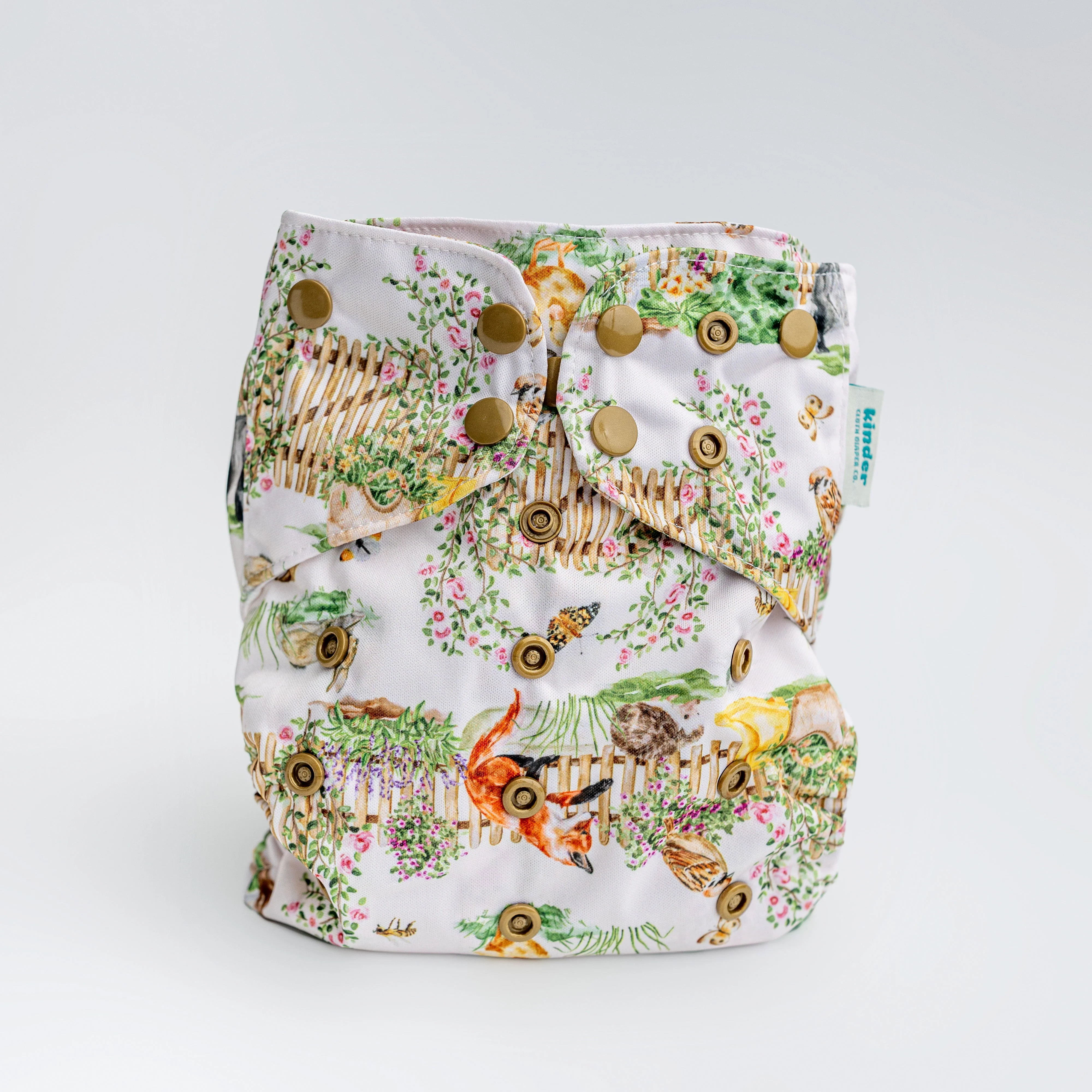 Animals and Insects: Essentials Pocket Cloth Diaper with Athletic Wicking Jersey, Grows with your Baby - Image 125