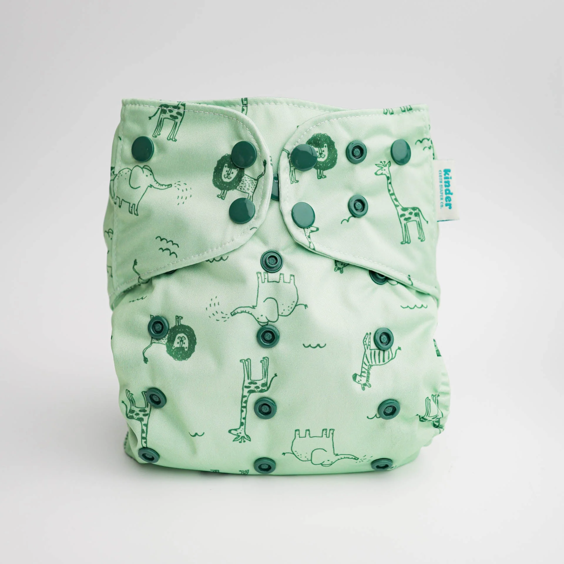 Animals and Insects: Essentials Pocket Cloth Diaper with Athletic Wicking Jersey, Grows with your Baby - Image 2