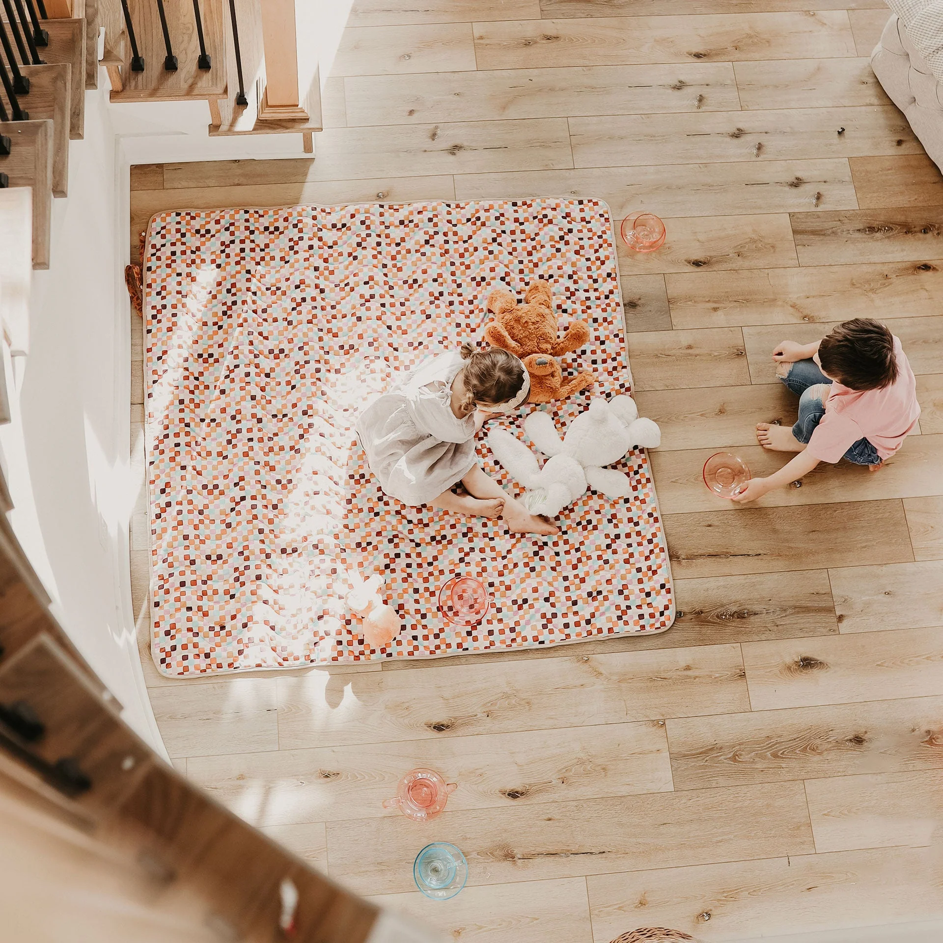 Anywhere Adventure Play Mat, Featuring Quilted Wipeable Machine Washable Fabric - Image 35