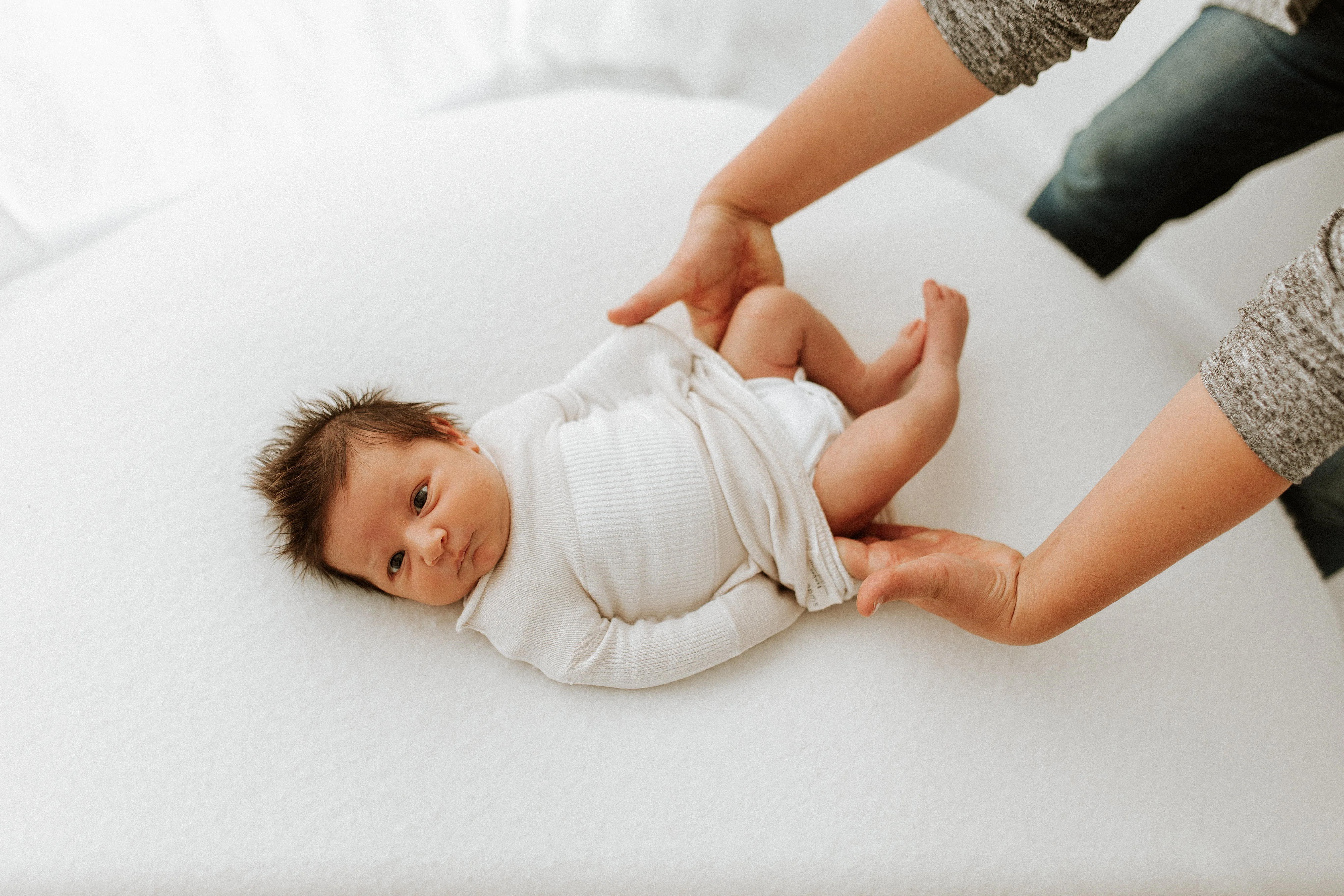 Bamboo Beige Swaddle Sleep Sack - Image 4