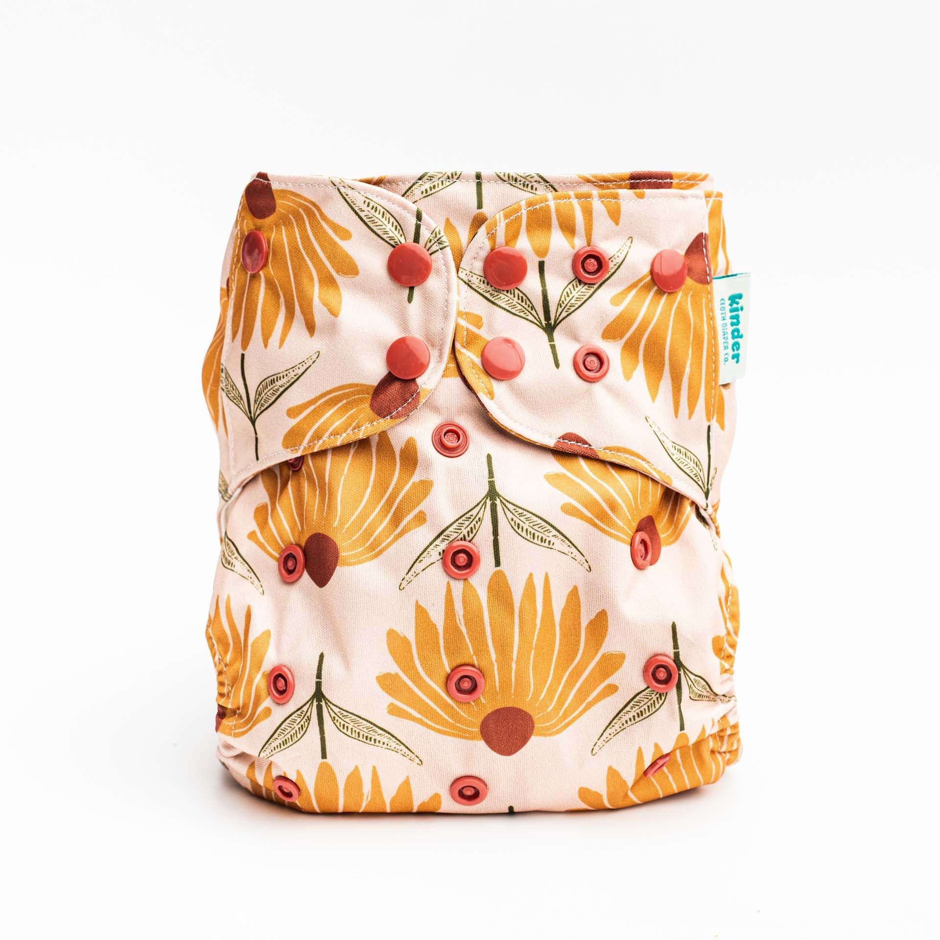 Floral: Essentials Pocket Cloth Diaper with Athletic Wicking Jersey, Grows with your Baby - Image 28