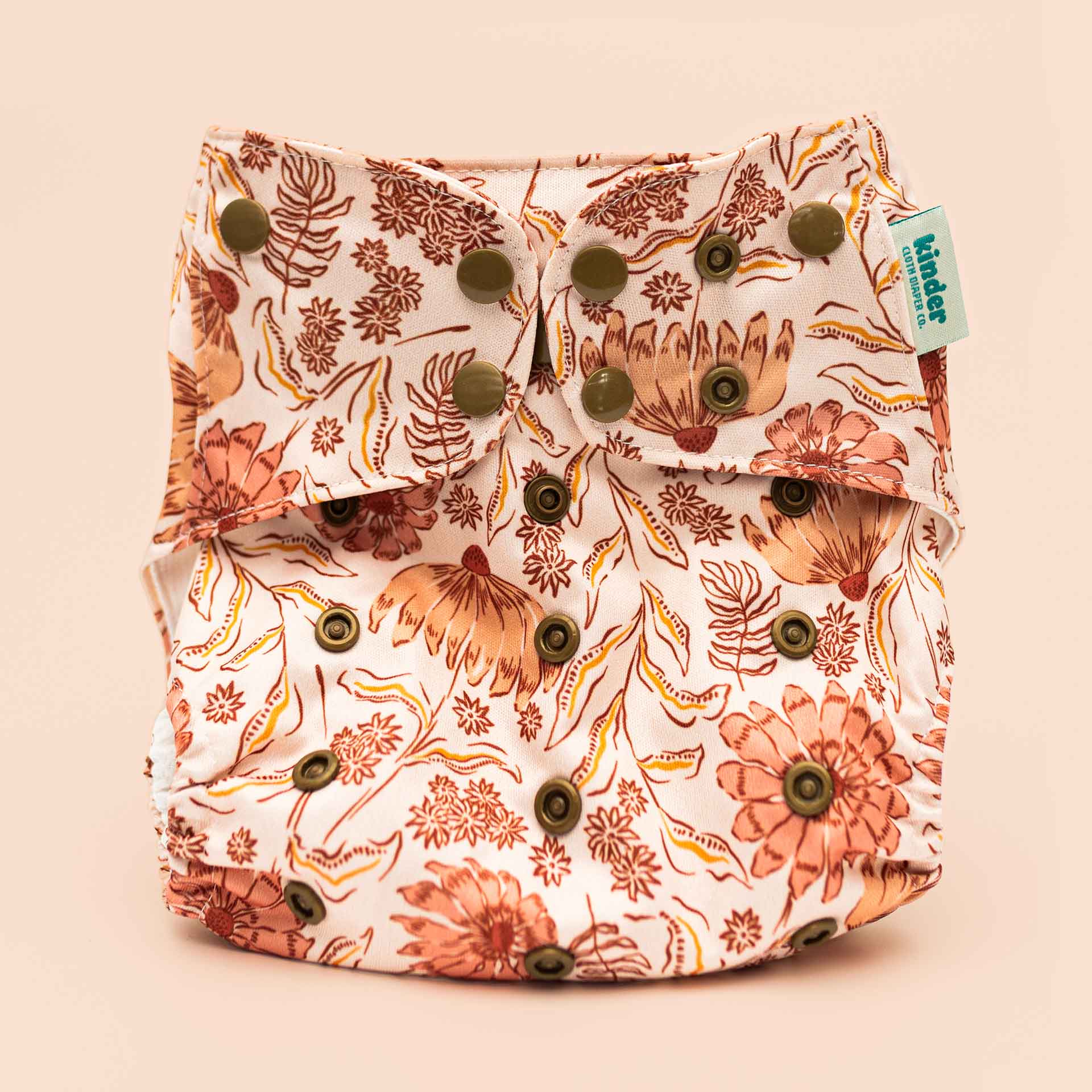 Floral: Essentials Pocket Cloth Diaper with Athletic Wicking Jersey, Grows with your Baby - Image 63