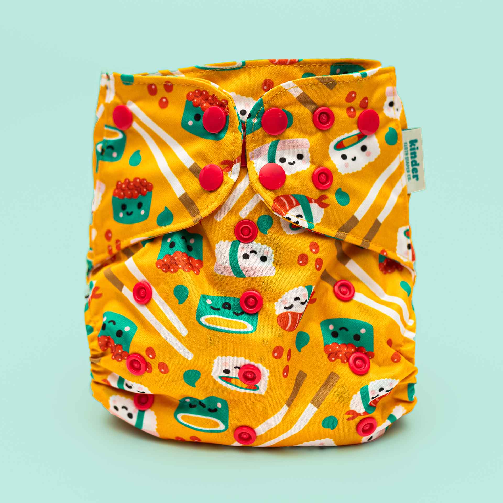 Food: Essentials Pocket Cloth Diaper with Athletic Wicking Jersey, Grows with your Baby - Image 28