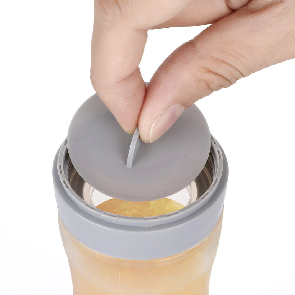 Haakaa Silicone Baby Food Dispensing Spoon with Cap 1 pk - Image 4