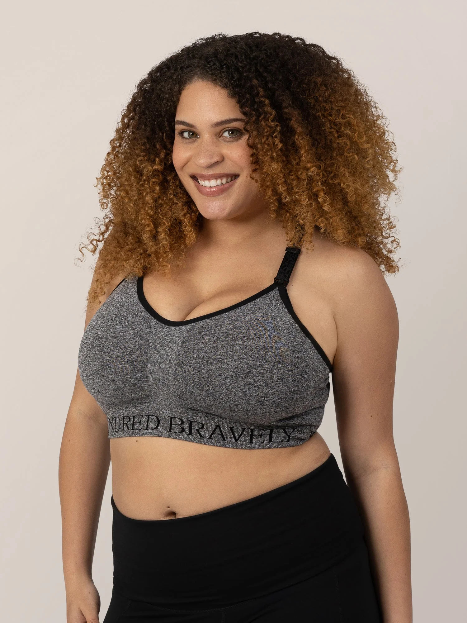 Sublime® Nursing Sports Bra | Heather Grey - Image 5